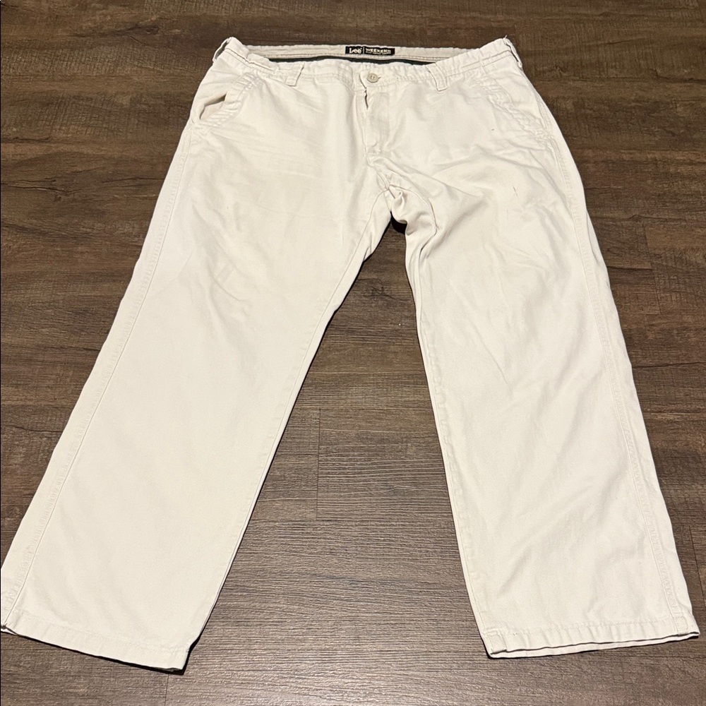 Lee Men's Cream Chinos